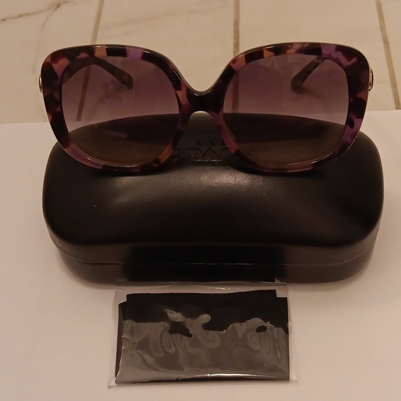 Coach purple tortoise sunglasses - Picture 6 of 9
